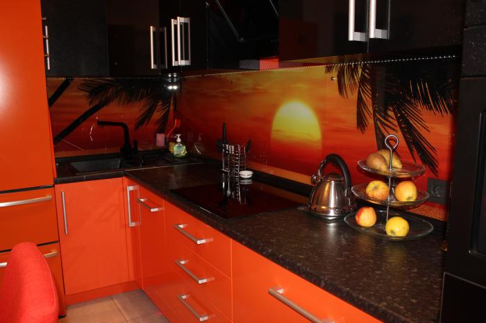 Дизайн кухни черно оранжевого цвета: реальные фото примеры, варианты оформления