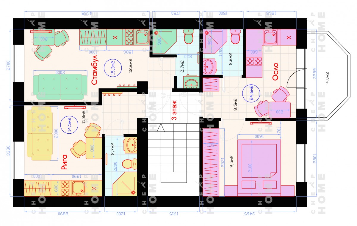План или фото малогабаритной квартиры 14 кв. м