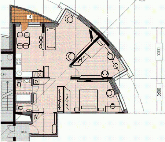 Треугольная комната планировка