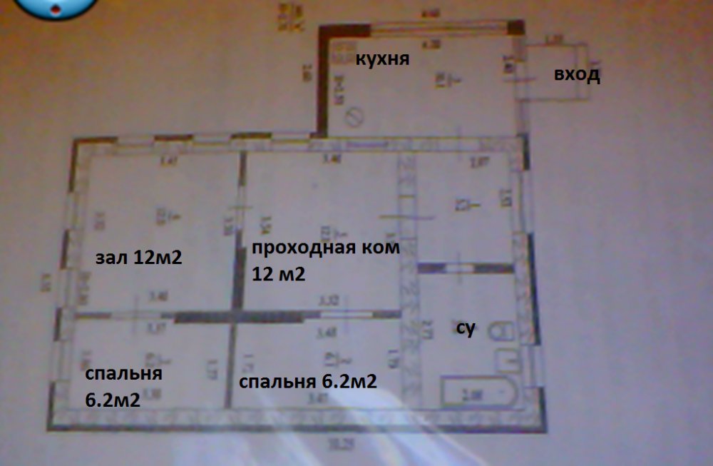 Планировка дома без проходных комнат