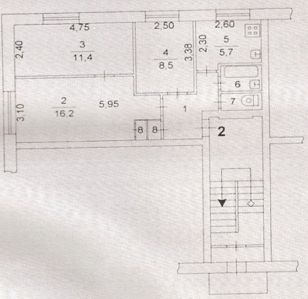 Дизайн квартиры 52 кв м 3 комнаты