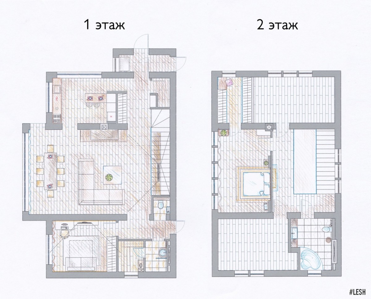 На фото дизайн интерьера просторной 2-квартиры в стиле арт-деко в ЖК Дубровка