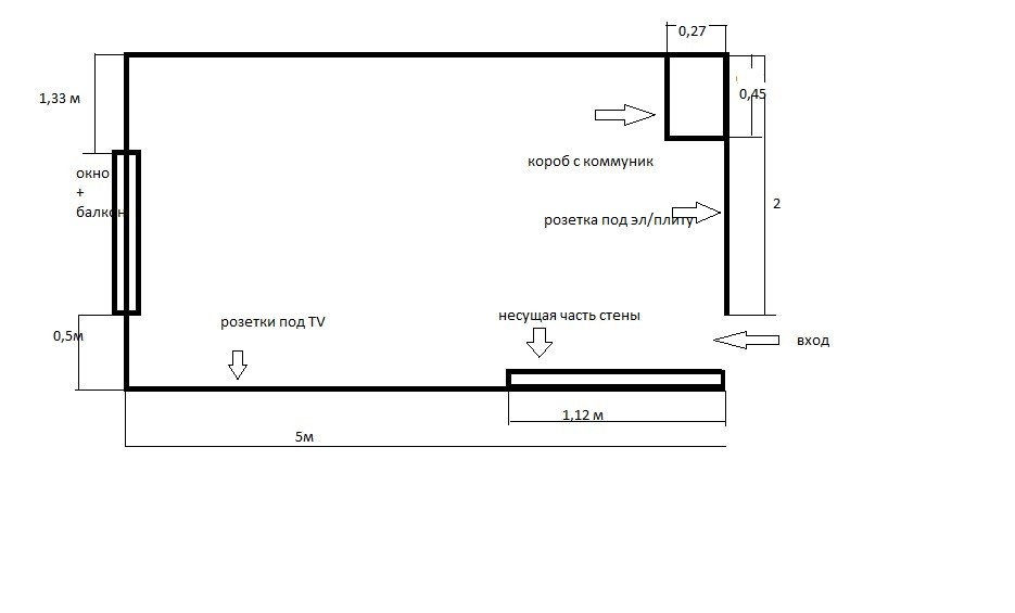 Дверь в стене схема