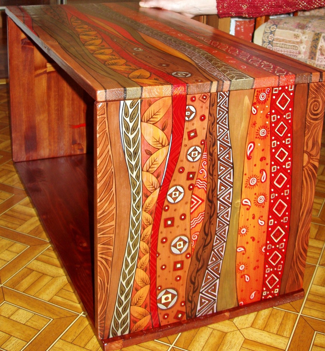 Роспись стола | Пикабу