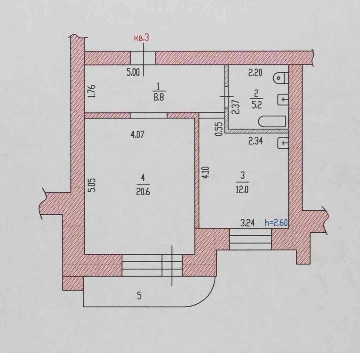 План квартиры в масштабе. Боголюбова 22а перепланировка.