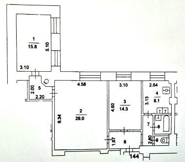 Варианты перепланировки трехкомнатной квартиры в хрущевке