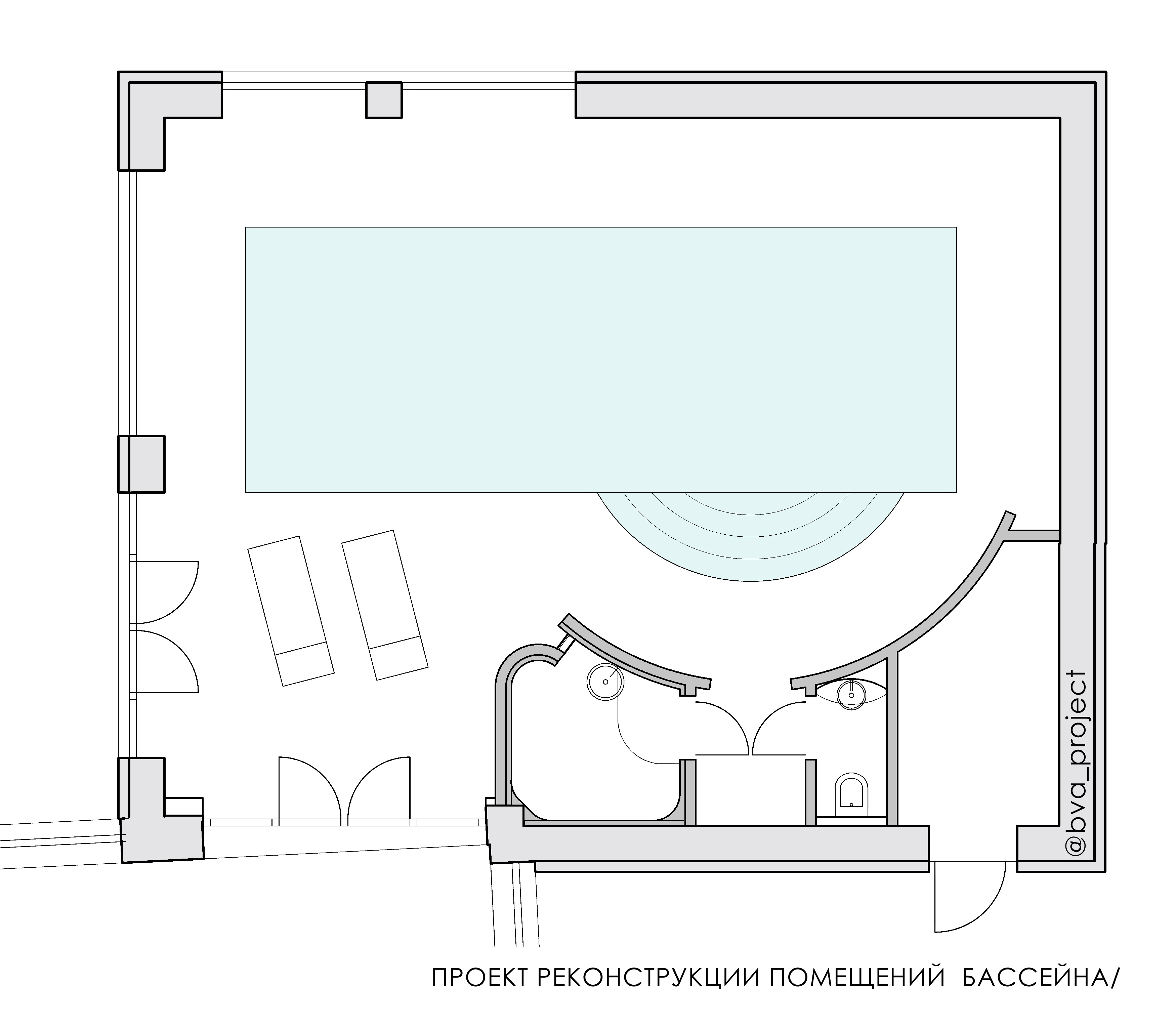 Бассейн в частном доме. Реконструкция и дизайн-проект. — Идеи ремонта