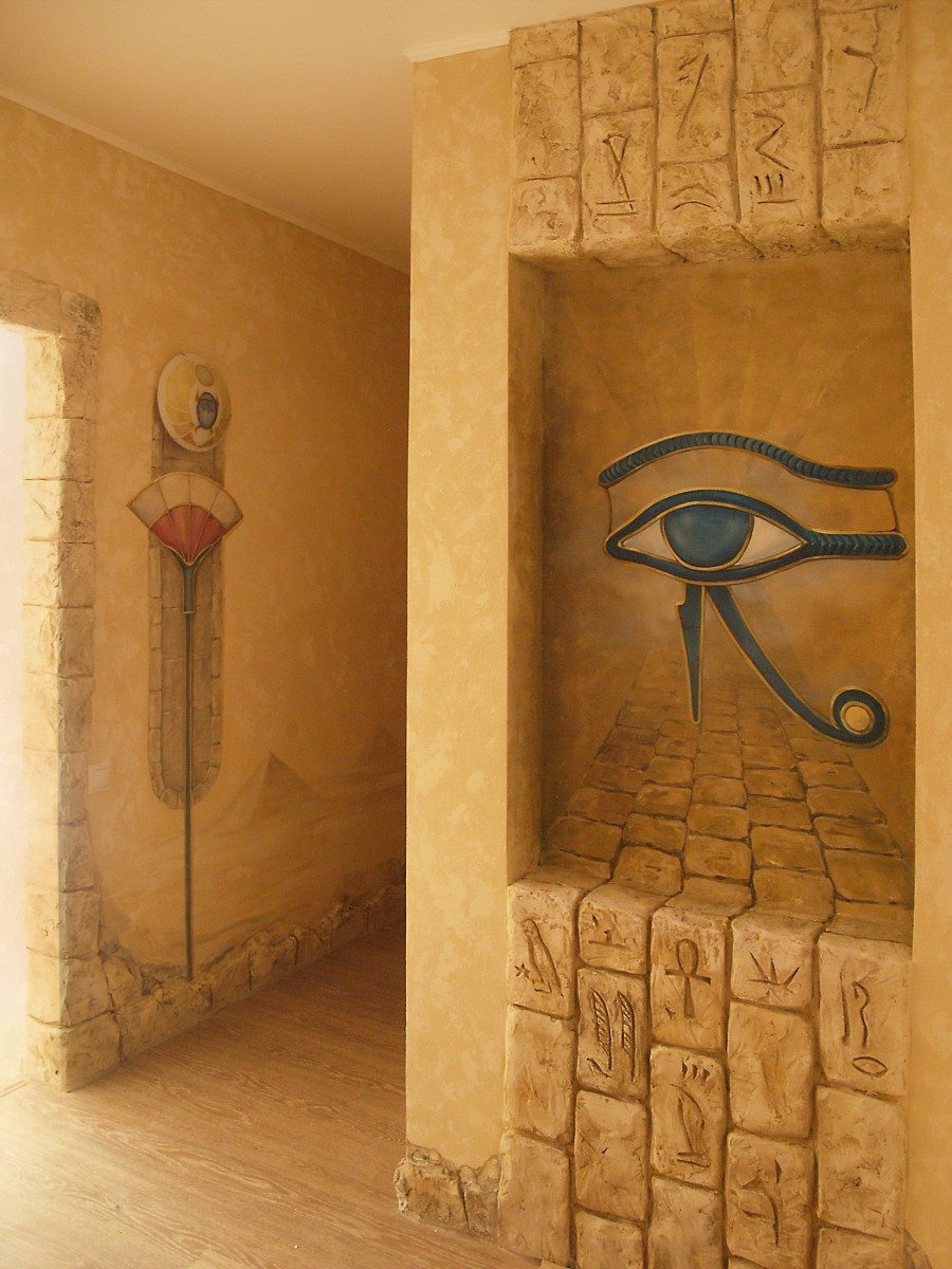 Отделка стен в египетском стиле