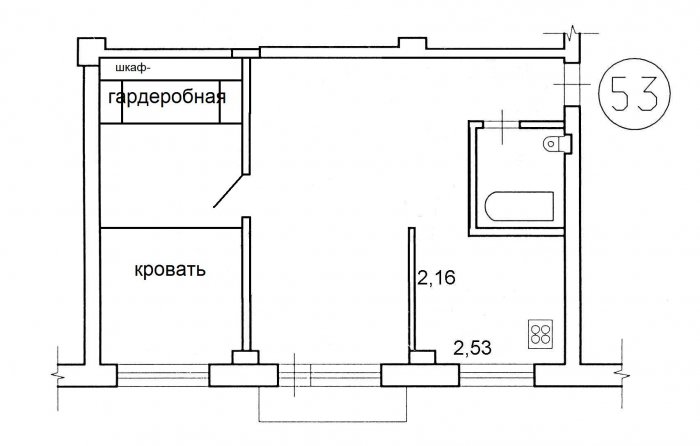 Схема проходных комнат