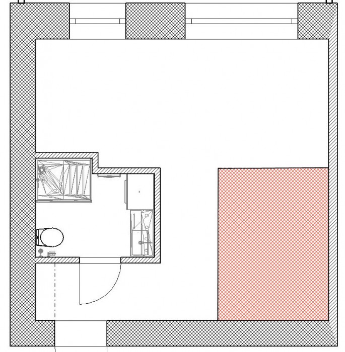 Проект однокомнатной хрущевки на 30 кв