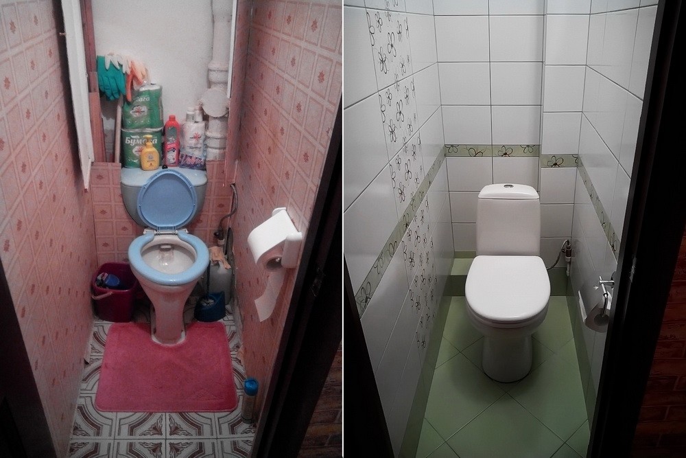Ремонт в туалете своими руками: (10 фото), маленький туалет, цены