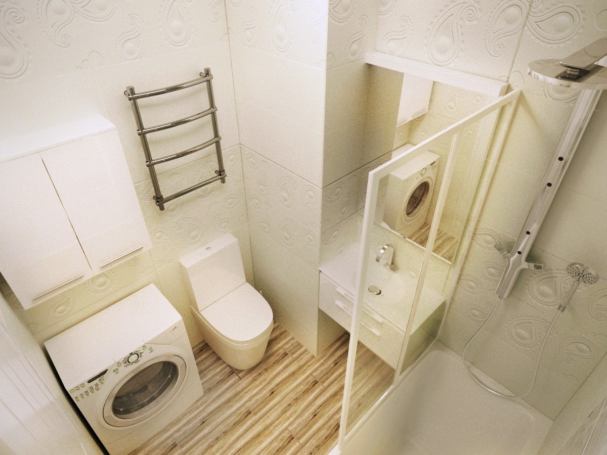 Дизайн ванны с туалетом и стиральной машиной в хрущевке фото