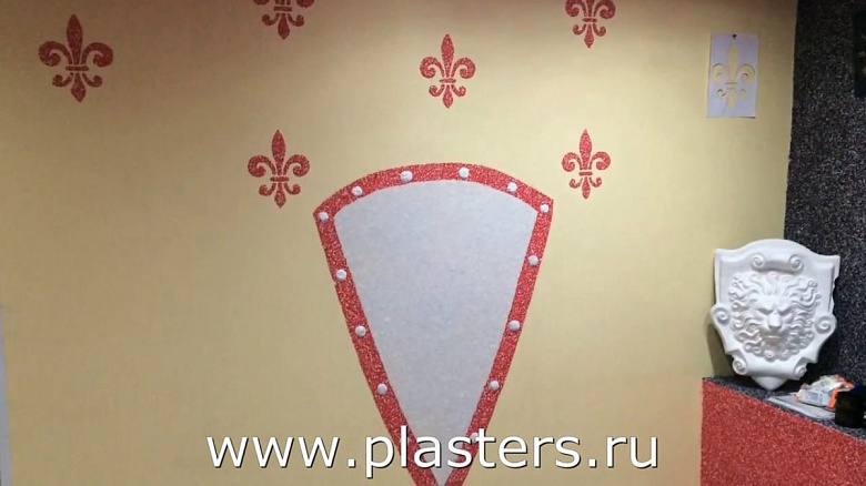 фото:Геральдический этюд - с жидкими обоями SILK PLASTER