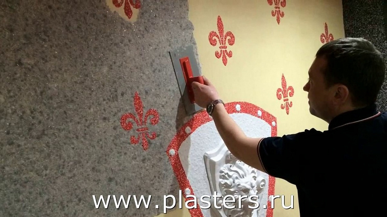 фото:Геральдический этюд - с жидкими обоями SILK PLASTER
