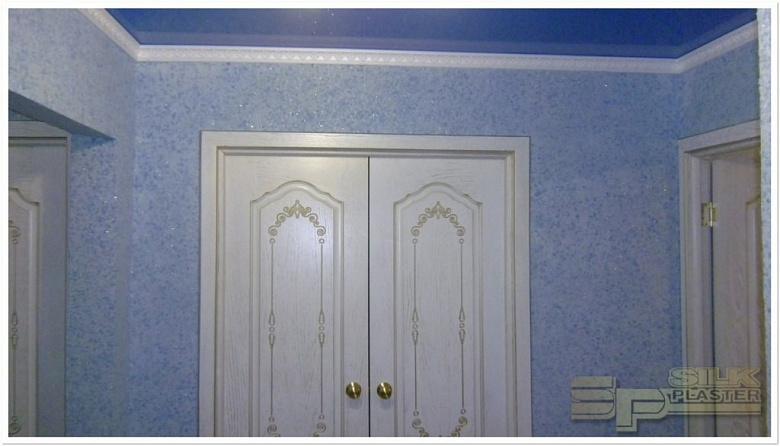 фото:Всё своими руками - ремонт коридора с жидкими обоями SILK PLASTER