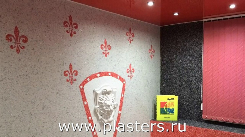 фото:Геральдический этюд - с жидкими обоями SILK PLASTER