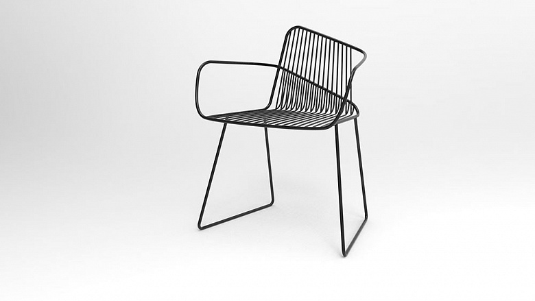 фото:Металлический стул: петля Мебиуса
