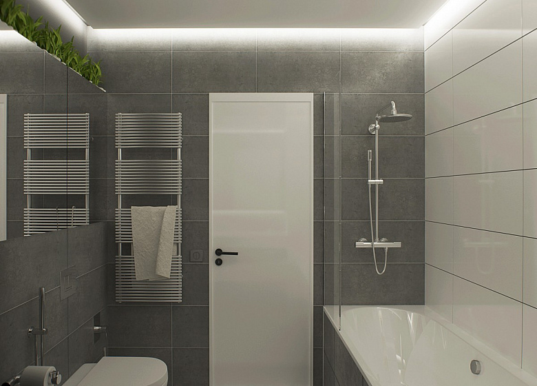 фото:Ванная комната в стиле минимализм
