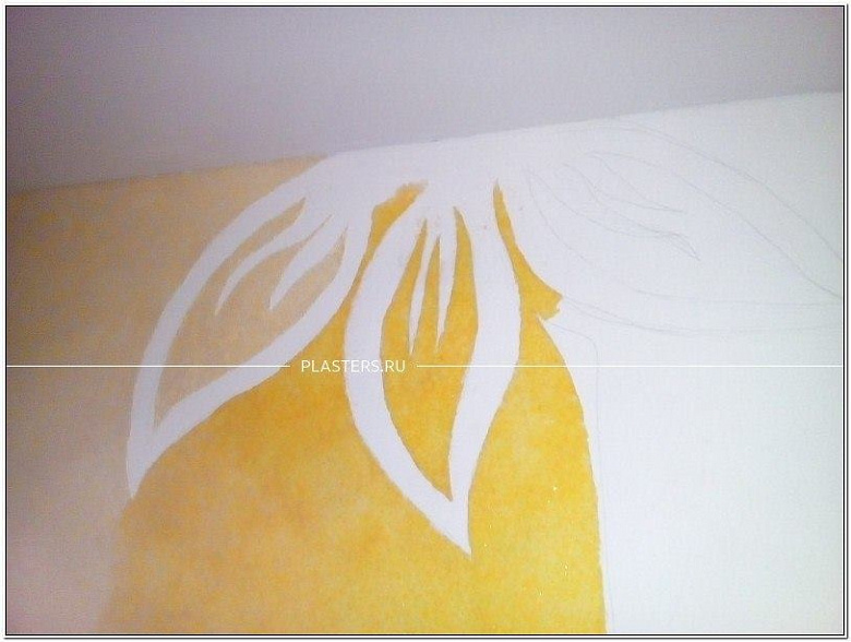 Цветок и бабочка - ремонт с жидкими обоями SILK PLASTER фото:Цветок и бабочка - ремонт с жидкими обоями SILK PLASTER