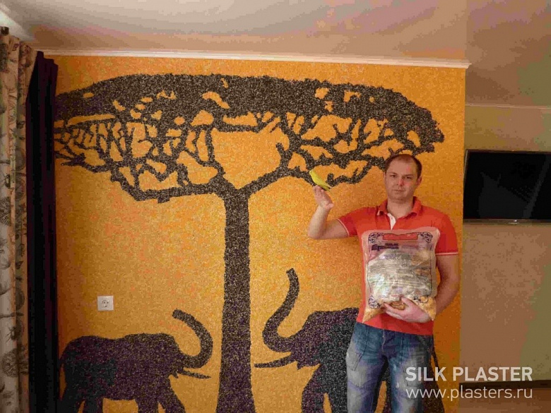 фото:Моя картина - ремонт с жидкими обоями SILK PLASTER