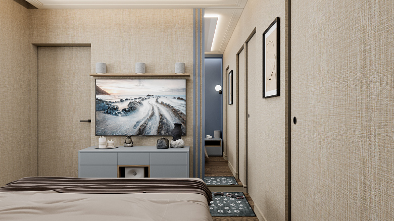 фото:Ни для кого не секрет, что зеркала преломляют и изменяют пространства, увеличивают и обманывают. Я часто использую зеркала в пол или даже в угол, как здесь. В результате ломаем небольшое пространство и делаем его сложным и интересным