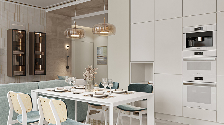 Я очень люблю основное кухонное хранение размещать в высоких шкафах‑пеналах, в которых можно лаконично спрятать не только технику, но и организовать ниши для еды питомцев - причем на той высоте, которая удобна четвероногому фото:Я очень люблю основное кухонное хранение размещать в высоких шкафах‑пеналах, в которых можно лаконично спрятать не только технику, но и организовать ниши для еды питомцев - причем на той высоте, которая удобна четвероногому