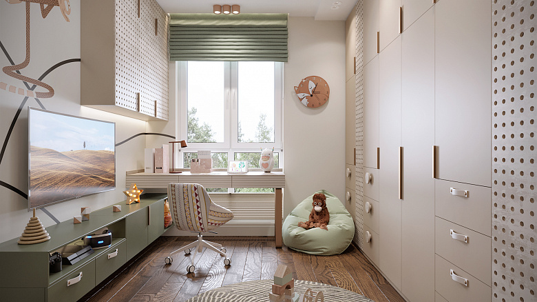 Продуманное хранение в детской комнате - залог порядка фото:Продуманное хранение в детской комнате - залог порядка