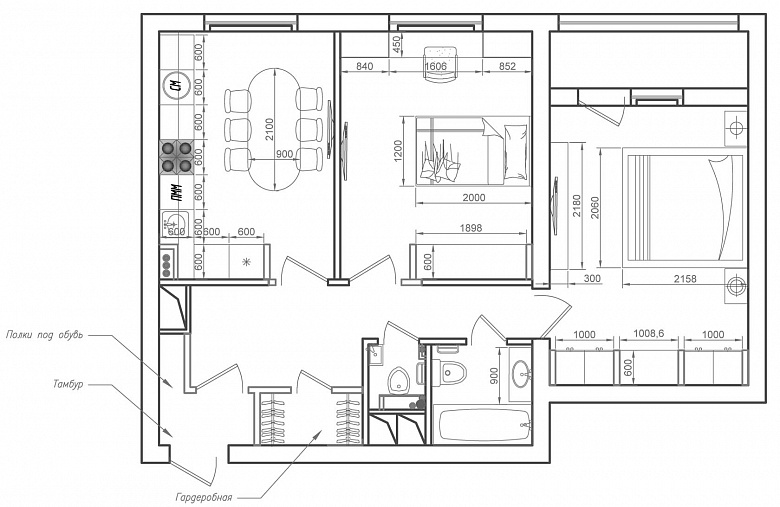 Квартира в Сестрорецкой новостройке фото:Квартира в Сестрорецкой новостройке