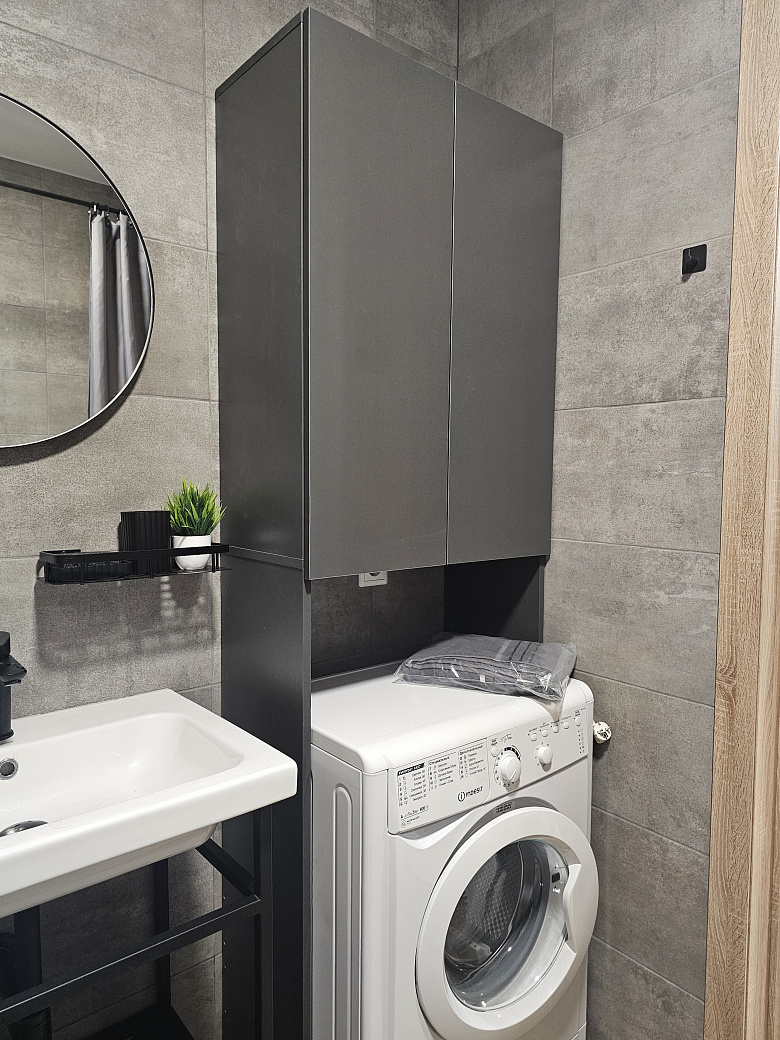 фото:Санузел достаточно просторный изначально по планировке