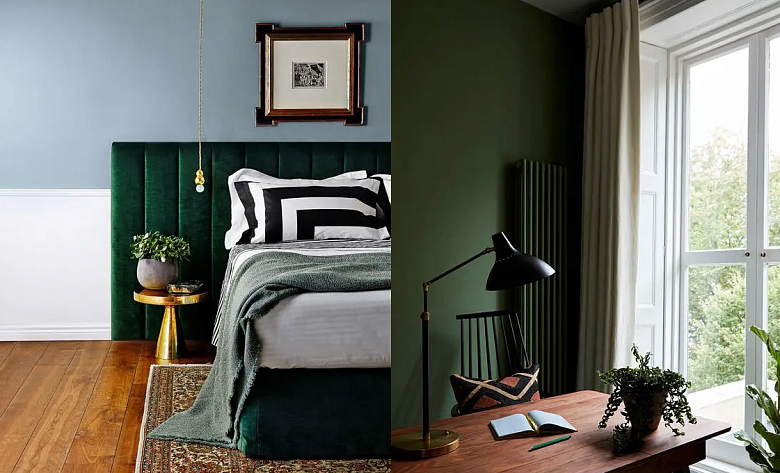 С чем сочетать зелёный цвет в интерьере идеи для дома,интерьер и дизайн