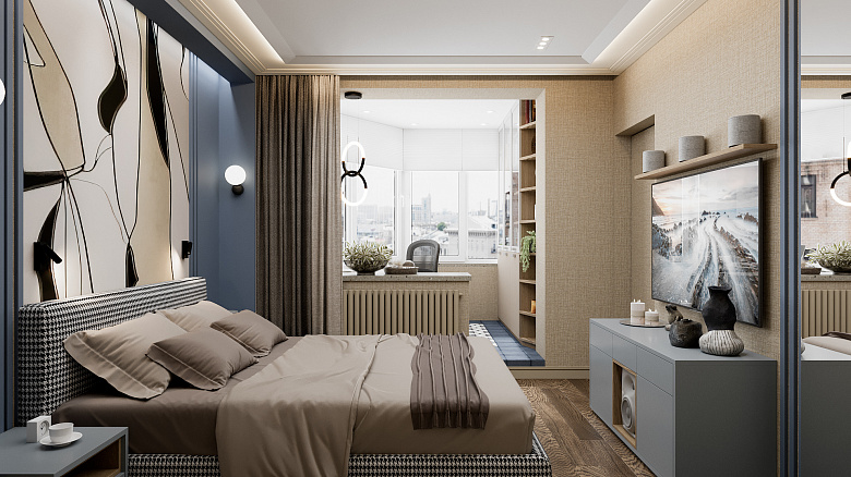 фото:В последнее время я замечаю тенденции, как акцентный цвет имеет градацию по тону в интерьере. Это создает интересную историю - диалог цветов