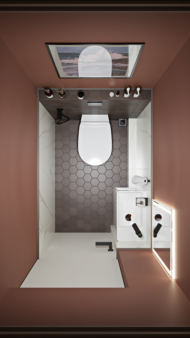 В малых пространствах высота потолка несоразмерна габаритам, поэтому я стараюсь разбивать пространство по горизонтали фото:В малых пространствах высота потолка несоразмерна габаритам, поэтому я стараюсь разбивать пространство по горизонтали