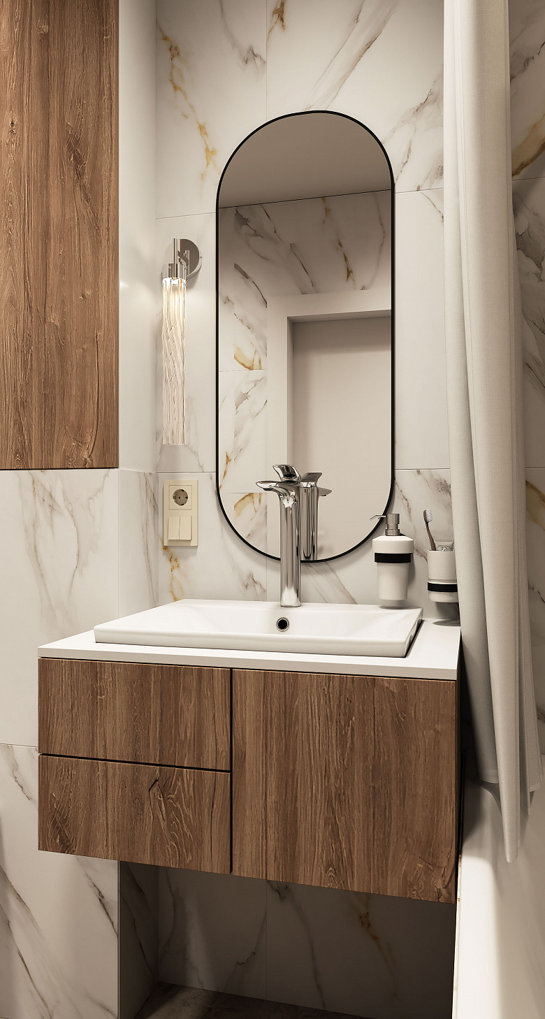 фото:Квартира получилась светлой и просторной, не смотря на большое количество мест хранения. 