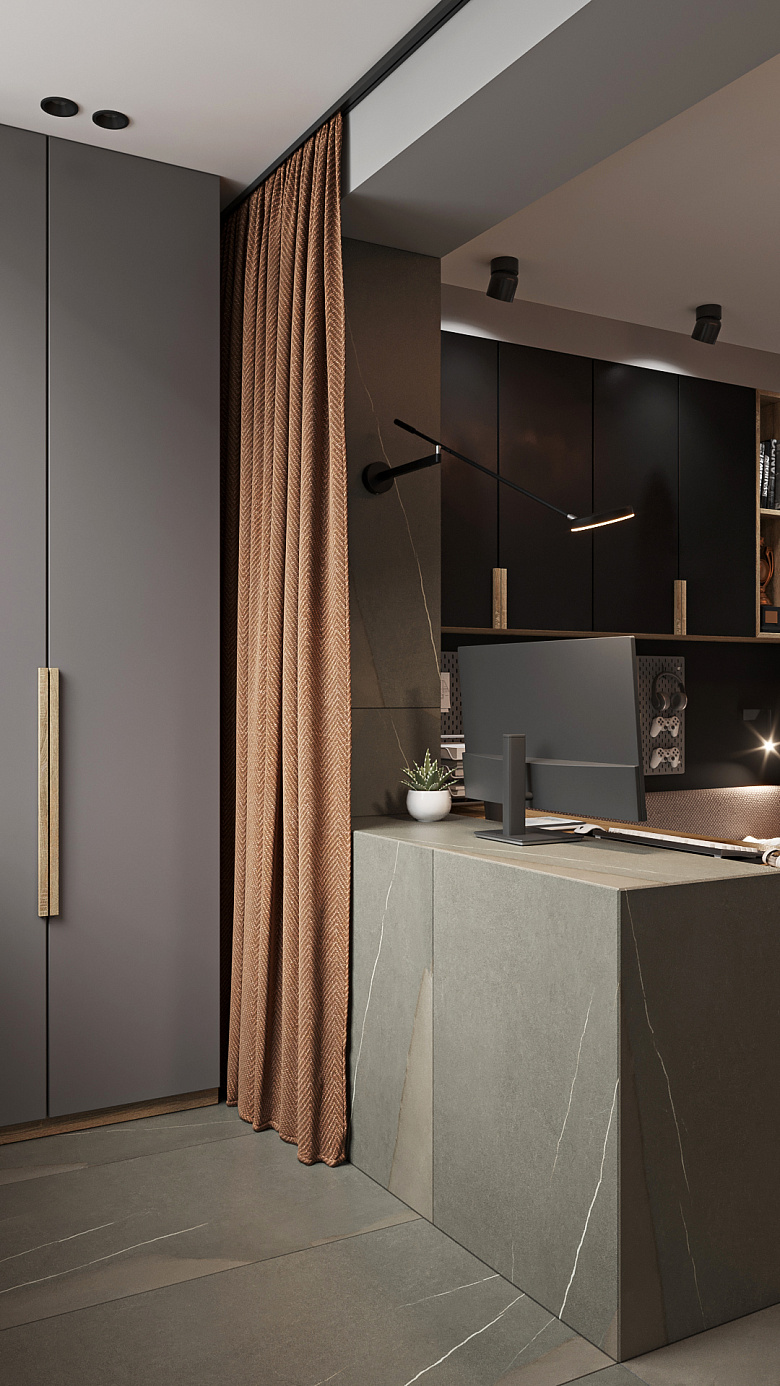 фото:На данный момент самый эффектный, самый практичный и самый недорогой материал в отделке стен и пола - это керамогранит. Сейчас существуют впечатляющие размеры этого материала, главное осуществить занос. Я предпочитаю размер 1600х800 мм, с ним меньше хлопот в распиловке, чем в более крупных размерах