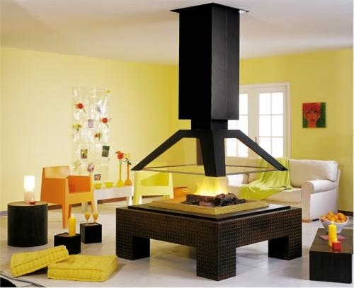 Островной камин фото:Островной камин