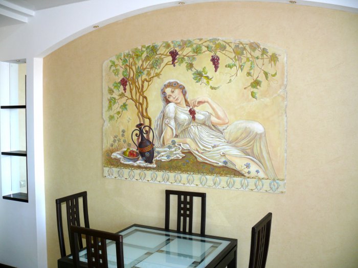 фото:Имитация старинной фрески