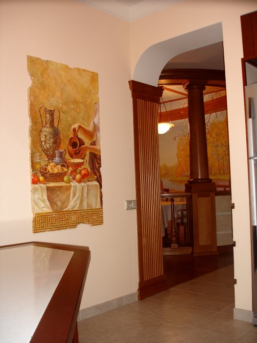 фото:Имитация старинной фрески