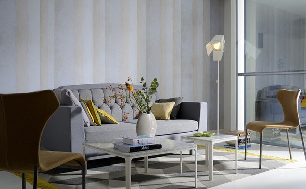 Фантазии на тему полосатых обоев: 10 примеров фото:Фантазии на тему полосатых обоев: 10 примеров