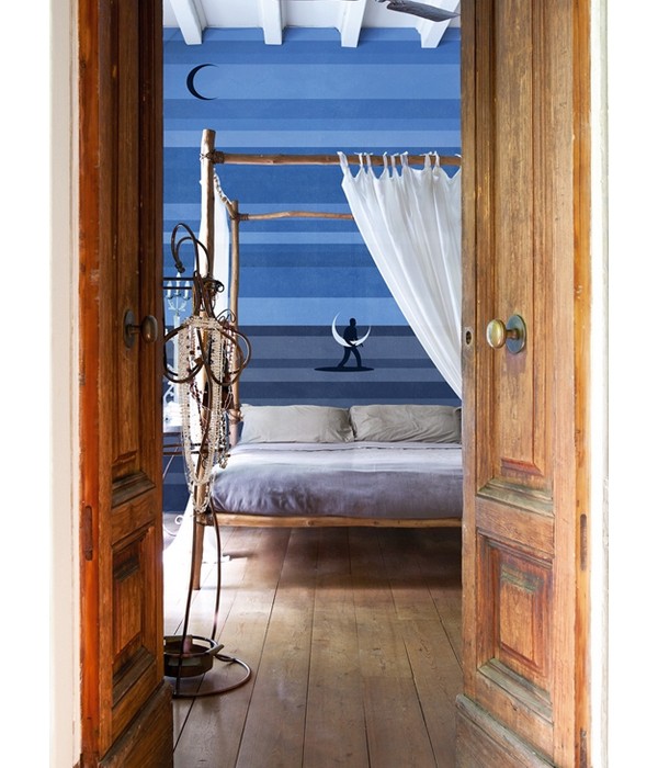 Фантазии на тему полосатых обоев: 10 примеров фото:Фантазии на тему полосатых обоев: 10 примеров