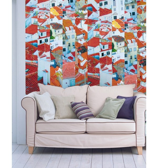 Фантазии на тему полосатых обоев: 10 примеров фото:Фантазии на тему полосатых обоев: 10 примеров