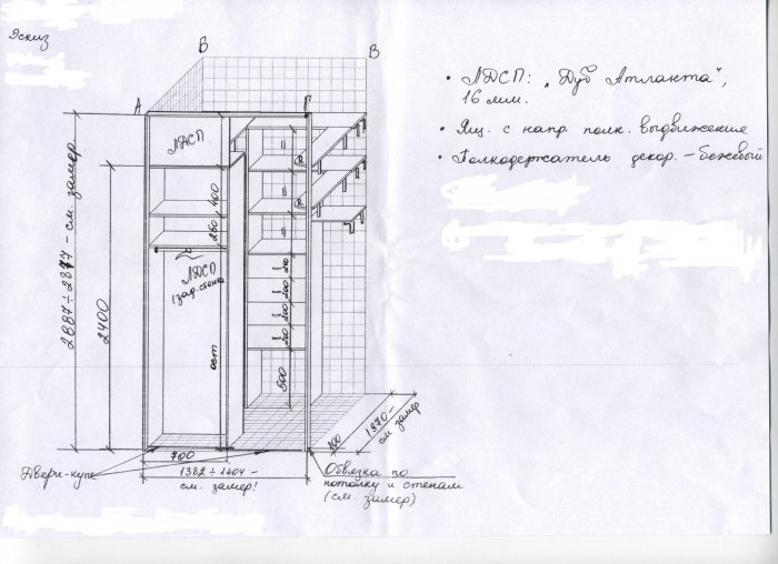 Гардеробная своими руками фото в маленькой комнате бюджетная чертежи