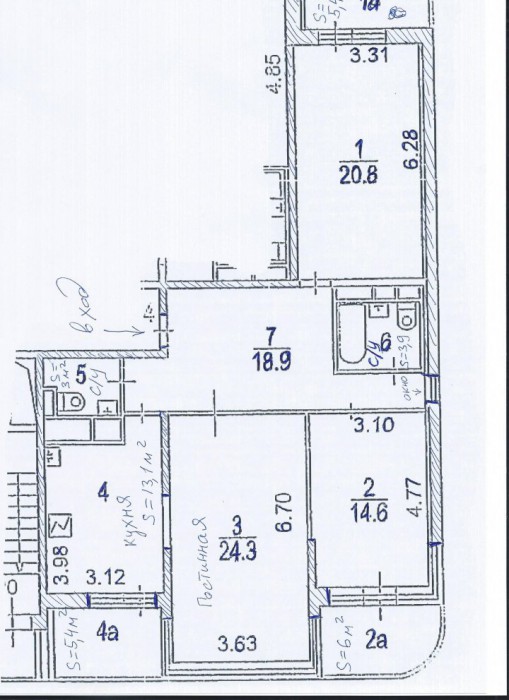 фото:Планировочные и дизайнерские решения для 3х комн. квартиры монолит новостройка 107 кв. м.