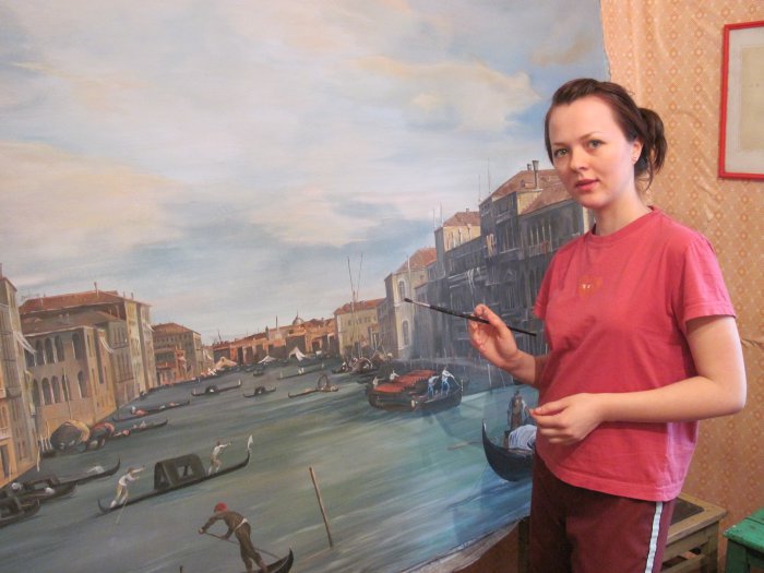 фото:Картина в бассейне