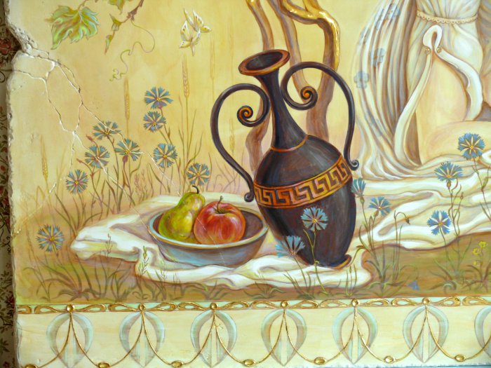 фото:Имитация старинной фрески