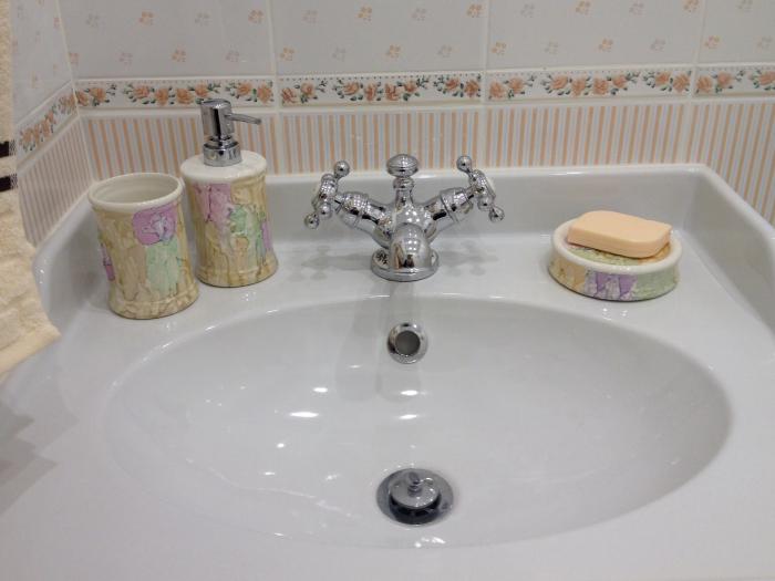 фото:Персиковая нежность. Ванная комната.