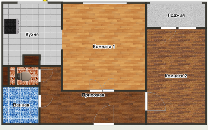 фото:Двушка 52 м². Организация пространства и мелкая перепланировка