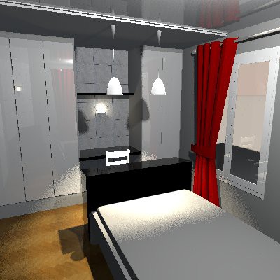 фото:А если поставить кровать в центре комнаты?