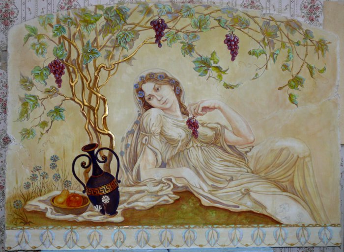 фото:Имитация старинной фрески